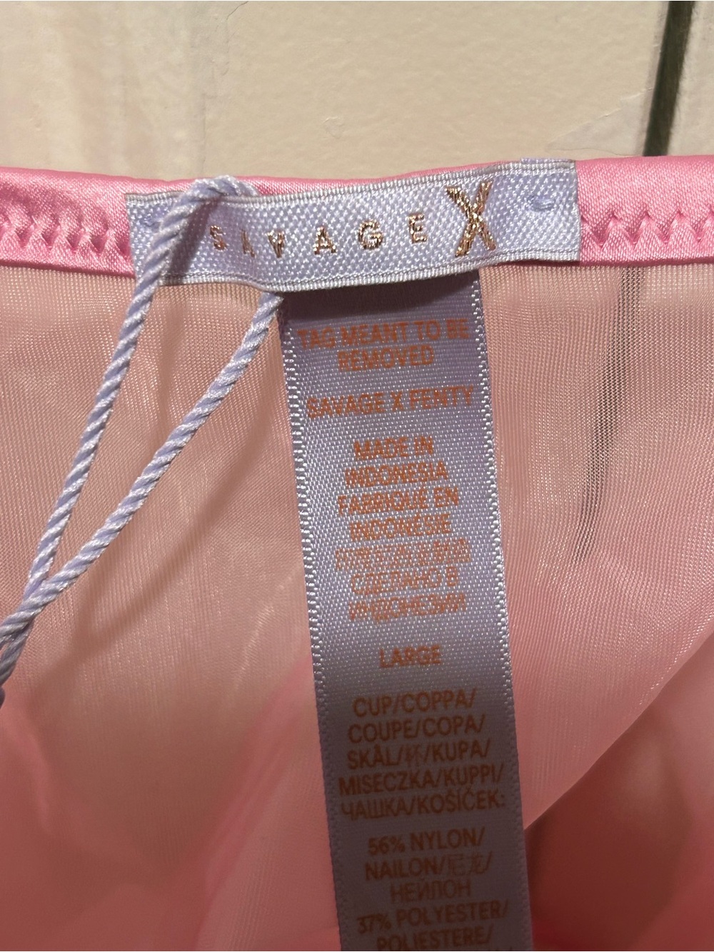 NWT Savage x Fenty Laced Up Strappy Cami , Large - Picture 9 of 10